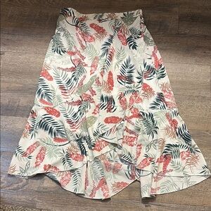 Beautiful Floral High Low Skirt